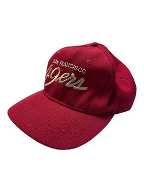 Vintage 90s Sports Specialties 49ers Joe Montana Era Script Snapback NFL Hat